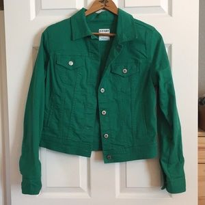 Kelly Green Jean Jacket
